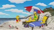 (v.l.n.r.) Maggie; Marge; Bart
