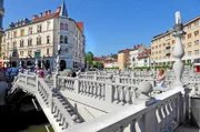 Die Drei-Brücken, das Wahrzeichen von Ljubljana