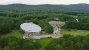 Die Woodbury Research Facility besteht aus zwei Satellitenschüsseln mit einem 30 Meter Durchmesser und ermöglichte es Radiofrequenzen aus dem All zu verifizieren.