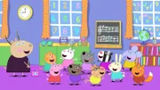 In der Spielgruppe möchte Madame Gazelle, dass die Kinder ihre Fantasie nutzen, um sich zu verschiedenen Musikstücken zu bewegen.  +++