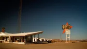 Route 66, Roy’s Motel ist heute Teil einer Geisterstadt in der kalifornischen Wüste.