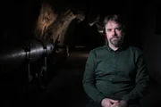 Tony Pollard inside the torpedo battery at Oscarsborg Fortress(National Geographic /Tom Vaughan)