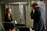 HOUSE -- "Lucky Thirteen" Episode 505 -- Pictured: (l-r) Olivia Wilde as Dr. Remy Hadley/Thirteen, Hugh Laurie as Dr. Greg House -- NBC Photo: Adam Taylor