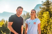 Olympiasieger Patrick Ortlieb und seine Tochter Nina