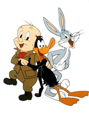 Schweinchen Dick, Daffy Duck und Bugs Bunny (v. li. n. re.)