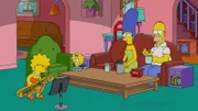 (v.l.n.r.) Lisa; Maggie; Marge; Homer