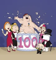 "Family Guy" feiert die hundertste Folge: In vielen Rückblenden sind besonders erinnernswerte Ausschnitte aus den ersten hundert Folgen zu sehen.