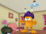 Garfield hat ein Waffeleisen bestellt, geliefert bekommt er aber einen Helm, mit dem man die Gedanken anderer Wesen hören kann.