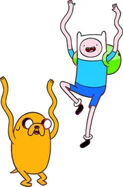 L-R:Jake (John DiMaggio), Finn (Jeremy Shada)