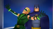 v.li.: Green Arrow, Batman