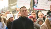 Alexej Nawalny bei einer Demonstration