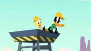 v.li.: Tweety, Daffy Duck