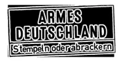 Armes Deutschland _ Stempeln oder abrackern? - logo