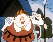 Mit dem König ist nicht zu spaßen. Mit lächelnder Miene teilt er den Wikingern mit, dass ihre ohnehin mageren Essensrationen weiter gekürzt werden.