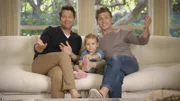 Nate Berkus and Jeremiah Brent with their daughter.