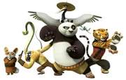 "Kung Fu Panda", Panda Po ist total begeistert von der chinesischen Kampfkunst Kung Fu. Sein größter Traum wäre es, sich den furiosen Fünf anschließen zu dürfen und selbst einmal ein ganz großer Kung Fu-Meister zu werden. Eher skeptisch nehmen die Fünf den dickbäuchigen Panda bei sich auf und stellen zu ihrer Überraschung fest, dass er durchaus eine große Hilfe sein kann. Vor allem für viel Action und Spaß ist ab jetzt immer gesorgt.