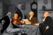 Am 2. Juli 1776 beschlossen die Delegierten des Kontinentalkongresses die Loslösung von der britischen Krone und damit die Unabhängigkeit der Vereinigten Staaten von Amerika.