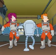 (v.l.n.r.) Leela; Bender; Fry