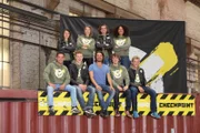 Das Checkpoint-Team mit Tommy Scheel (hinten: Maja, Lara, Leopold, Charlaine. Vorn: Cem, Kenneth, Tommy Scheel, Felix, David)