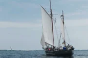30 Jahre fischte der damalige Kutter Dorsch, Makrele und Dorsch aus der Ostsee - später folgte ein Umbau zum traditionellen Segelschiff "Albin Köbis".
