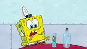L-R: SpongeBob, Plankton