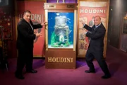 July 20, 2012. Los Angeles, California. Animal Planet's 'Tanked', co-stars,  Wayde King and Brett Raymer install a magician themed aquarium at The Magic Castle in Los Angeles. Actor Neil Patrick Harris who is president of The Academy of Magical Arts was present, overseeing the installation.   Pictured is (L-R) Wayde King and Brett Raymer.