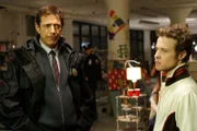 -- "Rock Star" Episode 8008 -- Pictured: (l-r) Jeff Goldblum as Detective Zach Nichols, Ashton Holmes as Hank -- USA Network Photo: Will Hart