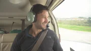 Phil Torres in einem Hubschrauber in Mexiko.