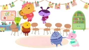 v.li.: Gus, Barnaby, Biba, Lu, Declan, Elodie
