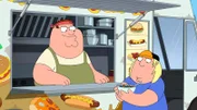 Mit seinem eigenen Foodtruck geht für Peter (r.) ein Traum in Erfüllung: Umgeben von Junkfood und damit auch noch Geld verdienen - davon profitiert zu Lois' Entsetzen auch Chris (r.) ...