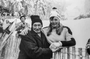 Annemarie Pröll mit ihrem Vater Josef Pröll, 1972.