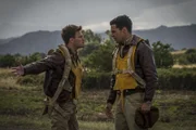 Catch 22 -- Episode 3 - Yossarian needlessly expends energy to avoid a feared mission; disaster catches up with him, when he least expects it. McWatt (Jon Rudnitsky), Yossarian (Christopher Abbott) shown. (Photo by: Philippe Antonello / Hulu)