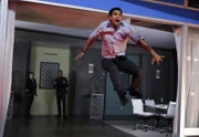 "Tech, Drugs, and Rock \'n Roll" -- Walter\'s attempt to \'normalize\' goes horribly wrong when a nefarious virus is loaded onto his computer, turning Team Scorpion\'s new \'smart\' building project into a burning death trap with people locked inside, on a special 90 minute episode of SCORPION, Monday October 26  (9:30-11:00 PM, ET/PT) on the CBS Television Network.  Pictured: Elyes Gabel as Walter O\'Brien.  Photo: Sonja Flemming/CBS Ã‚Â©2015 CBS Broadcasting, Inc. All Rights Reserved