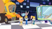 v.li.: Tweety, Porky Pig, Bugs Bunny, Lola Bunny