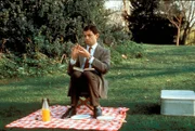 Picknick mit Hindernissen: Mr. Bean (Rowan Atkinson) nimmt den Kampf mit einer Biene auf.