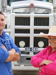 Dave and Kylie Hornick, husband and wife, cattle transport specialists