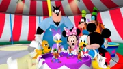 PROFFESOR VON DRAKE, PLUTO, PETE, DAISY DUCK, MINNIE MOUSE, GOOFY, DONALD DUCK, GOOFBOT, MICKEY MOUSE