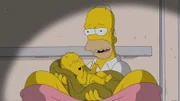 Homer (oben) als Geburtshelfer ...