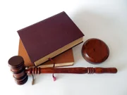 Gavel, books