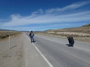 Ed Spears an der Einsamsten Straße Amerikas in Ely Nevada.