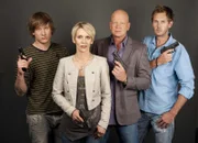 Kommissare im Einsatz: Robert Ritter (l.), Gerrit Grass (r.), Michael Naseband (2.v.r.) und Alexandra Rietz (2.v.l.) ...