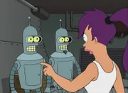 L-R: Bender, Flexo, Leela