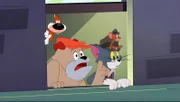 v.li.: Screwy Squirrel, Butch Dog, Tom, Jerry