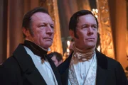 Duke of Coburg (Andrew Bicknell) and King Leopold (Alex Jennings)