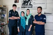 A portrait of Nowzad clinic employees.