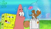 L-R: SpongeBob, Patrick, Sandy