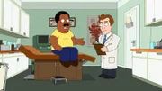 Cleveland Brown (l.); Doctor Fist (r.)