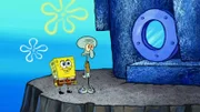 L-R: SpongeBob, Squidward