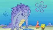 L-R: Rrarrg, Patrick, SpongeBob