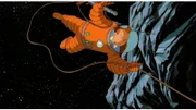 Tim, Struppi, Kapitän Haddock und Professor Bienlein sind für die Mission "Odysseus" in einer Rakete unterwegs, um als erste Menschen den Mond zu betreten. Nachdem zuerst alles planmäßig verläuft, tun sich bald einige Gefahren auf.